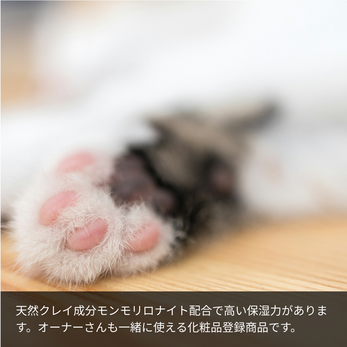 LARU/LARU（ラルラル）の犬猫肉球スキンクリームは、天然クレイ成分モンモリロナイト配合で高い保湿力があります。オーナーさんも一緒に使える化粧品登録商品です。