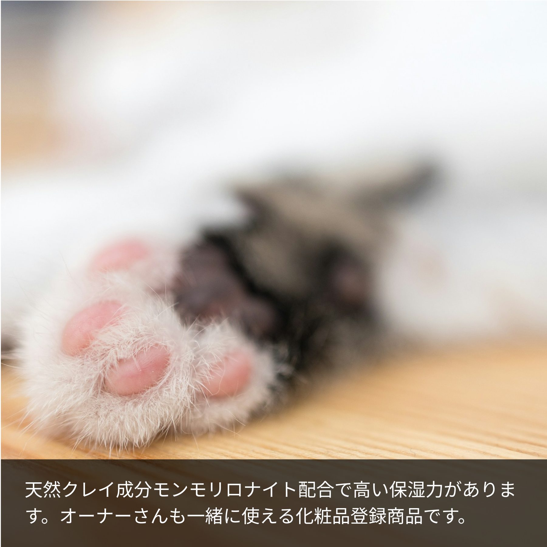 LARU/LARU（ラルラル）の犬猫肉球スキンクリームは、天然クレイ成分モンモリロナイト配合で高い保湿力があります。オーナーさんも一緒に使える化粧品登録商品です。